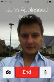 Screenshot - FaceTime on 3G