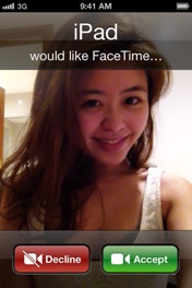 Screenshot - FaceTime on 3G